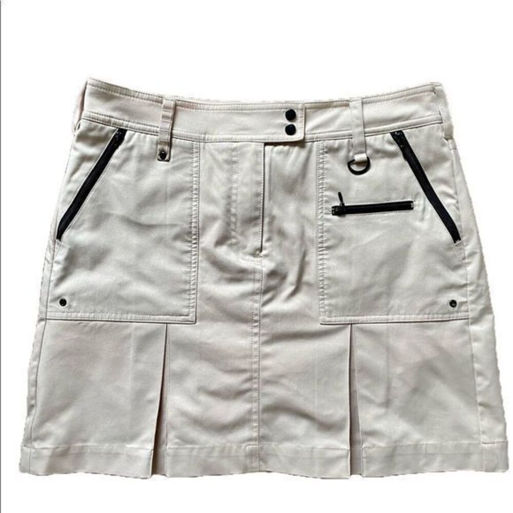 G G Blue Coolmax Skort -4 tan ,coolmax lycra polyester , NWOT